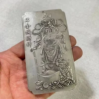 chinese tibet silver the god of wealth mammon bullion thanka amulet thangka pendant