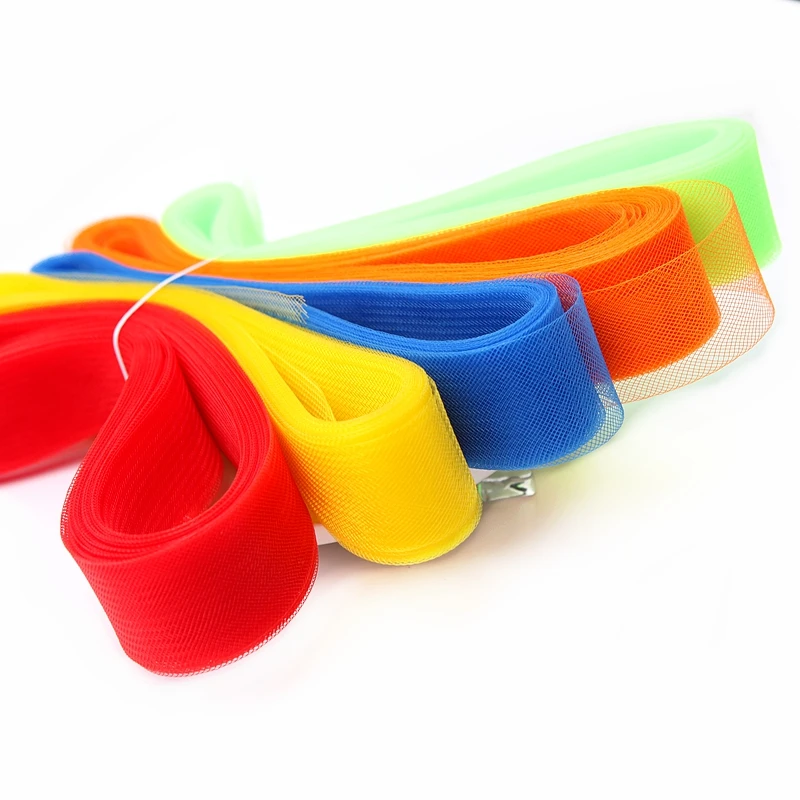 MLAEY 4 ярдов равнина кринолин конский волос сетка органза косичка из ткани Millinery