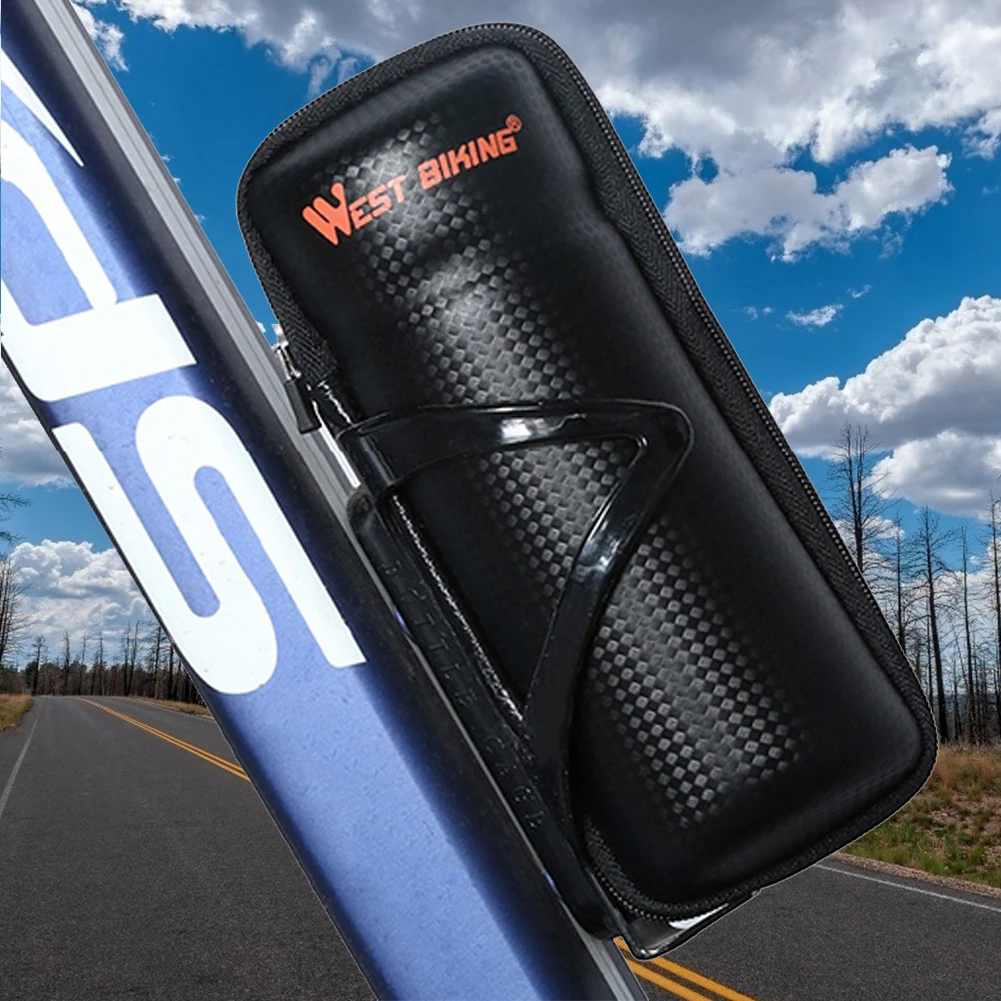 

WEST BIKING сумка для бутылки с держателем из ПВХ, водонепроницаемый набор инструментов для ремонта очков, капсул, Аксессуары для велосипеда