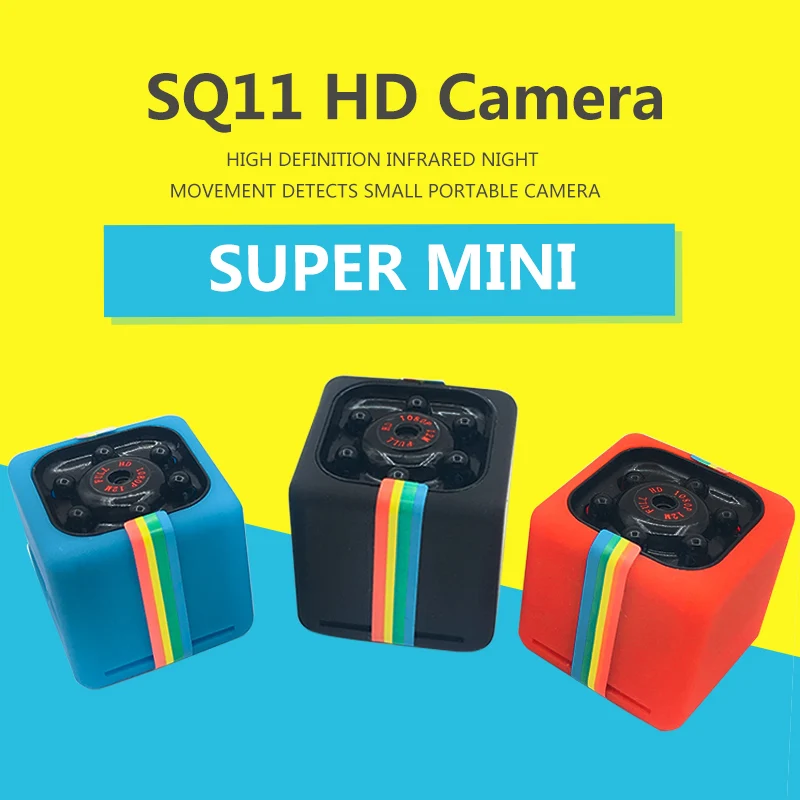 Многофункциональная мини-камера SQ11 HD 1080P видеокамера ночное видение мини камера