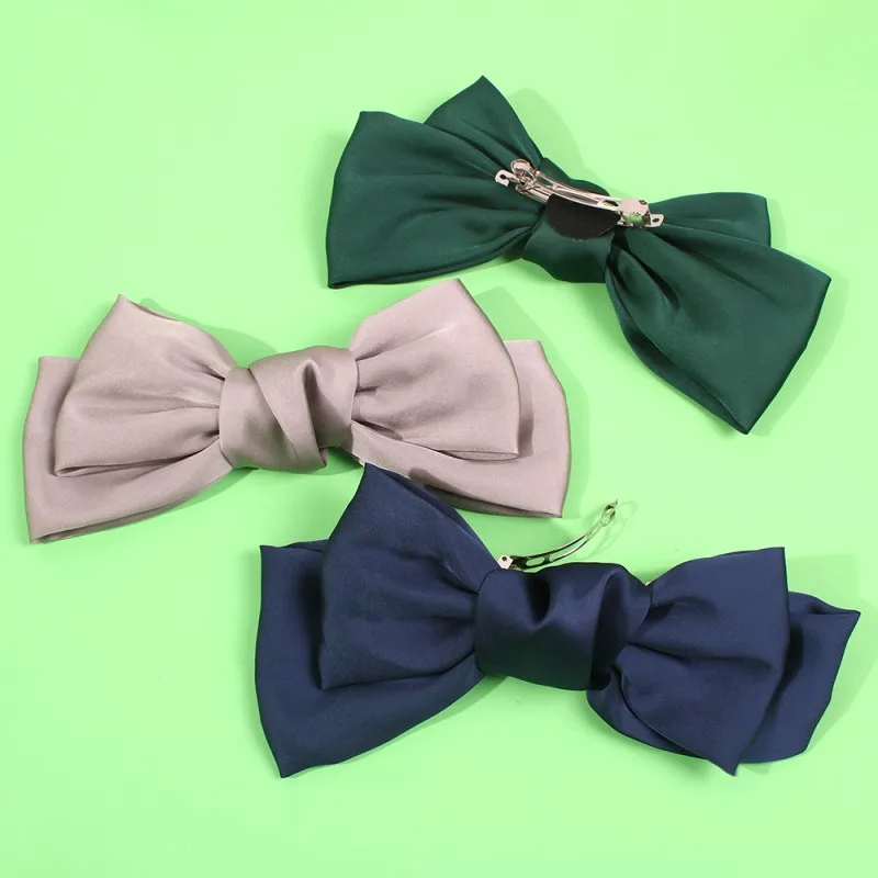 Модные заколки для волос с бантиком ZA женские Украшения элегантные однотонные