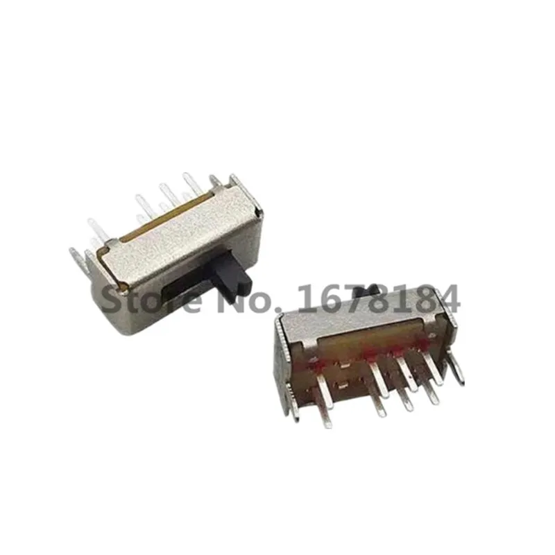 100 шт. SS23D07 SS23D07VG4 8 контактов 3-позиционный переключатель 2P3T с двумя вертикальными
