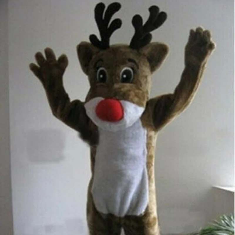 

New Happy Carnival Mascot Halloween Cartoon Reindeer Cosplay Performance Costume Adult Use Birthday Party Advertising Parade Set