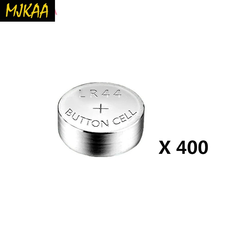 MJKAA Горячая продажа 400 шт LR44 357A A76 303 AG13 SR44SW SP76 L1154 RW82 RW42 Щелочная Кнопка батарея