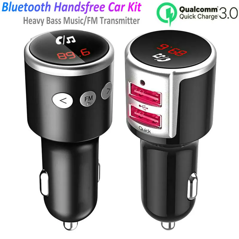 Автомобильное зарядное устройство с 2 USB портами и поддержкой быстрой