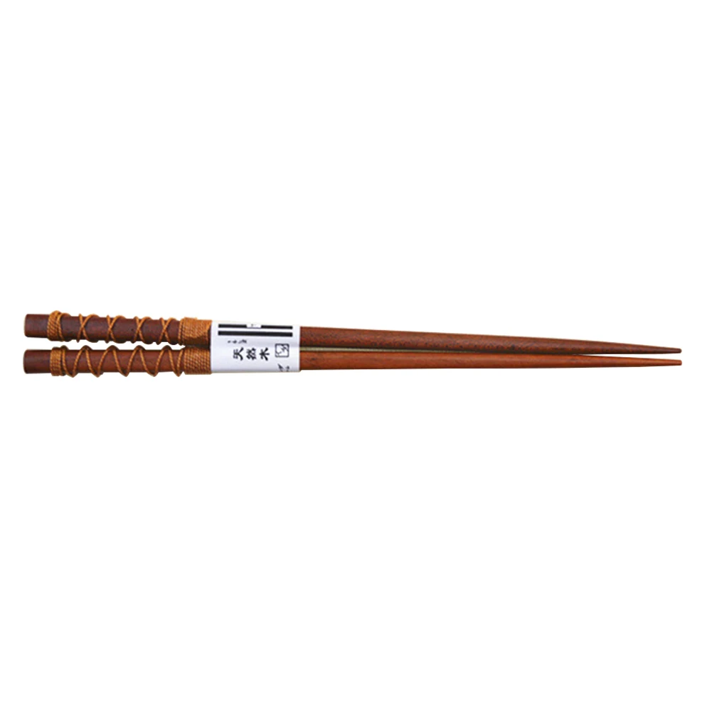 D Натуральный каштан дерево Chopsticks провод натуральные деревянные палочки для еды Прямая Модные прочные палочки для еды ручной работы#20 - Цвет: D
