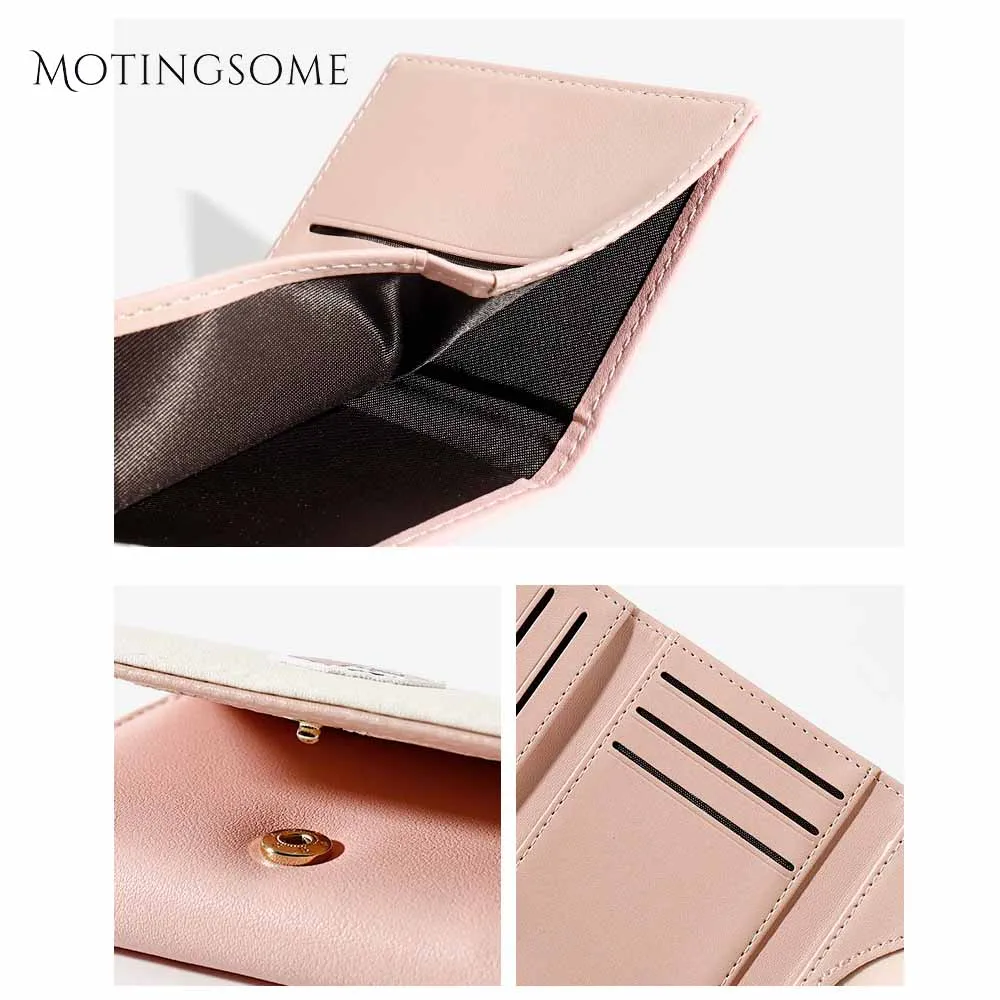 Lovely Style Womens Wallets and Purses Minimalist Slim Short Wallet Cartoon Pattern Card Holder Cute Teenager 2020 New | Багаж и сумки