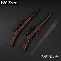 16 scale 98k with 8 times mirror sniper rifle assembling gun model assembly plastic wwii weapon for 16 soldier military toys