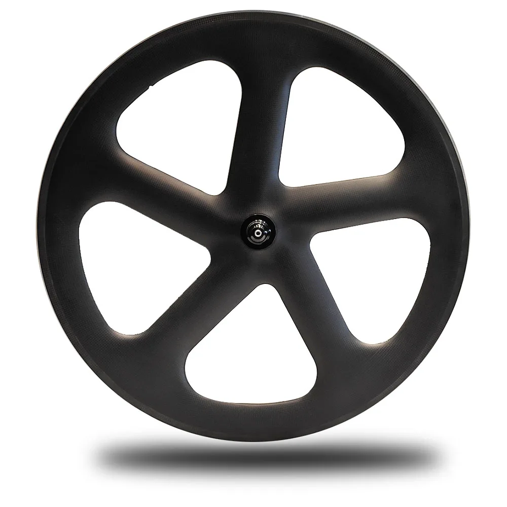 

Carbon Bike Wheelset 56mm Depth 5-Spoke 700C Road Bike Wheel Track Cycling Wheels Toray 800 Fixed Gear V Brake Clincher Tubeless