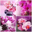 EverShine 5D алмазная живопись сделай сам, камень орхидеи, алмазная вышивка, мозаика, цветы, картина стразы, наборы для домашнего декора