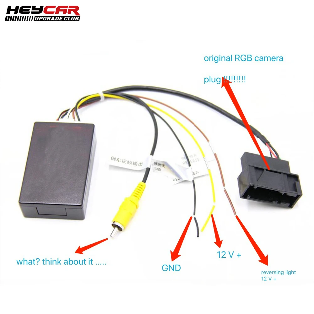 Преобразователь сигнала RGB в AV CVBS адаптер для оригинальной камеры RCD330 |