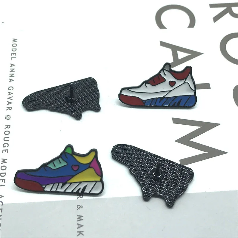 4 Pin милые разноцветные спортивные броши для обуви в мультяшном стиле женщин