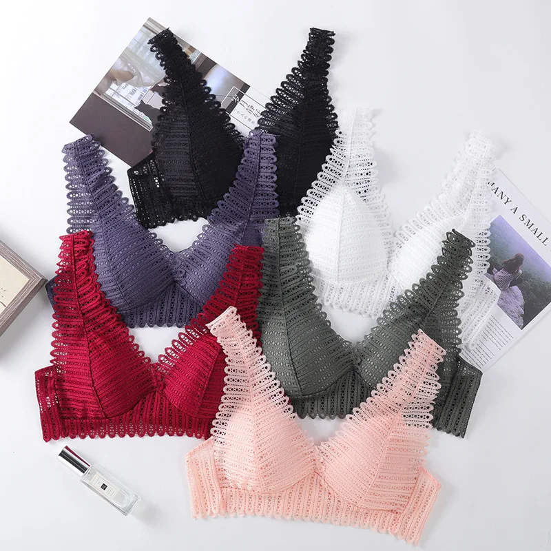 Прозрачные кружевные бюстгальтеры для женщин сексуальное нижнее белье