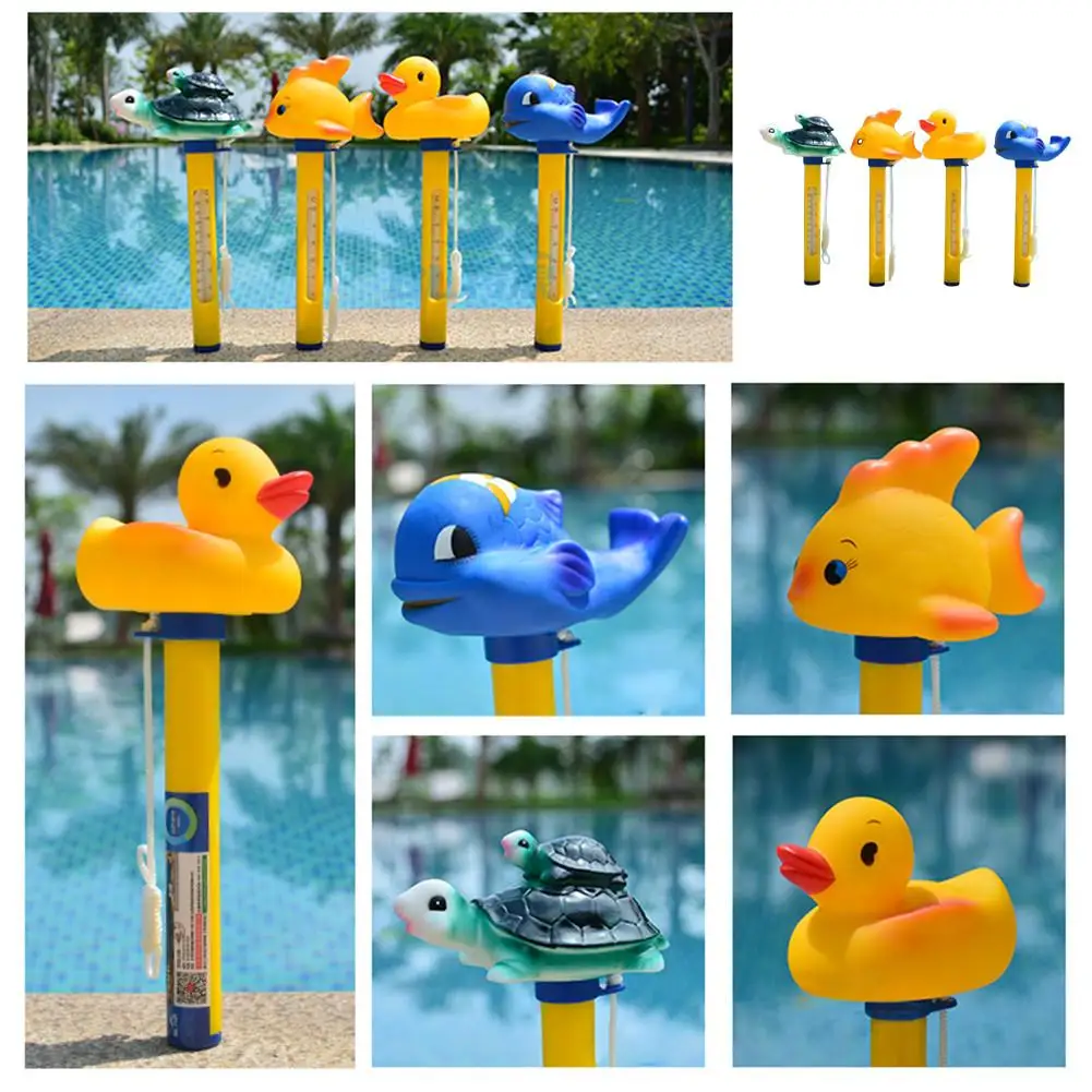 Термометр для плавательного бассейна мультяшный термометр воды Акула утка
