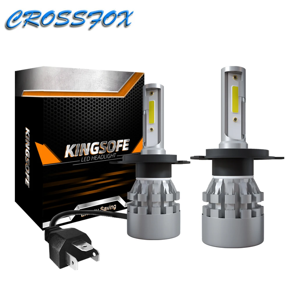 Автомобильный Стайлинг налобный фонарь светодиодный H4 9003 HB2 Hi Lo луч фары для авто