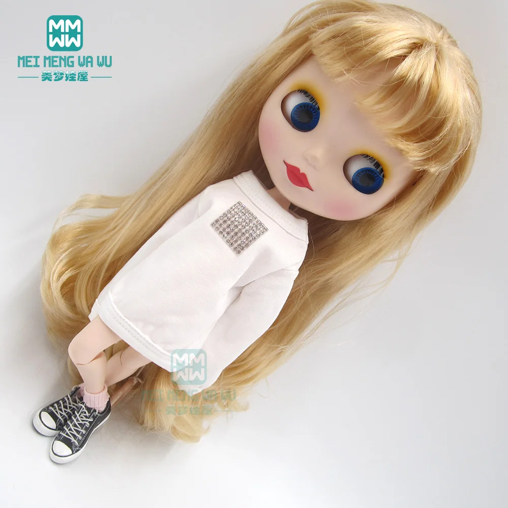 Одежда для куклы подходит 1/6 28-30 см blyth Azone OB23 OB24 модная Толстовка розовый, черный, белый, коричневый