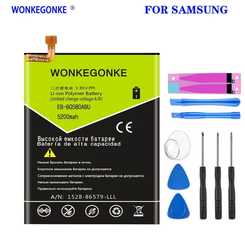 

Аккумулятор WONKEGONKE для Samsung Galaxy M20, M30, 1, 2, 4, 4, 5, 5, 5, 5, 1, 2, 4, 4, 4, 4, 4, 4, 5, 5, 4, 5g