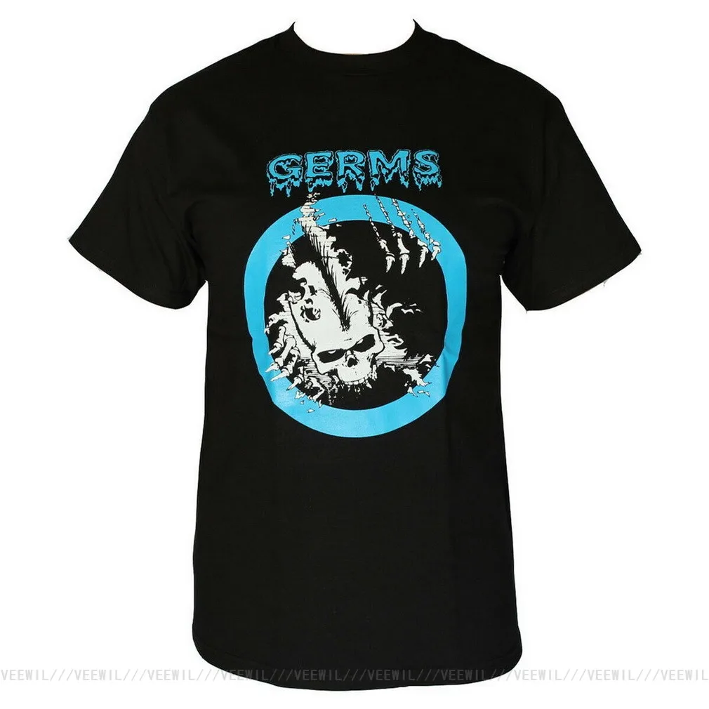 

Мужская футболка THE GERMS PUNK ROCK, черные удобные топы, футболка