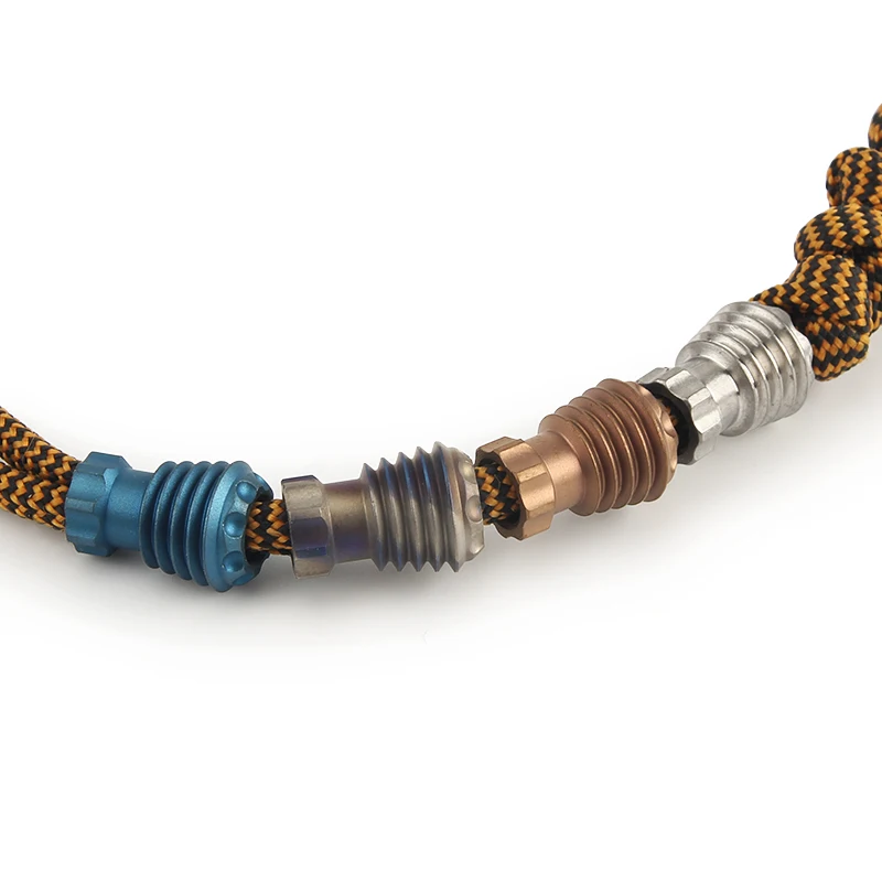 Сделай Сам TC4 титановый сплав нож бусины ПАРАКОРД БРЕЛОК бусина Зонт веревка шнур