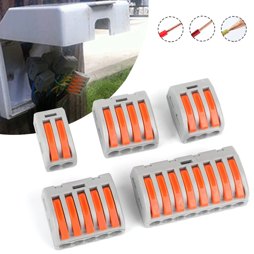 

Universal 5PCS Wire Connector PCT-212 213 214 215 218Terminal Push-in Electrical Terminals For Cable Connection Block Terminal