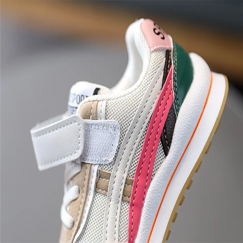 

Girls Shoes Spring 2021 New Mesh Breathable Shoes for Girls Children Fashion Sports Shoes Boys and Girls Casual Running Shoes