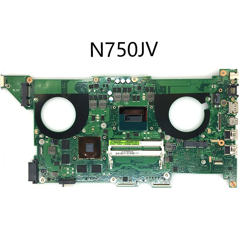 

Free board+Original N750JK for ASUS laptop motherboard REV3.0 I7 cpu GT850M 2gb N750JV N750JK main board 100% tested