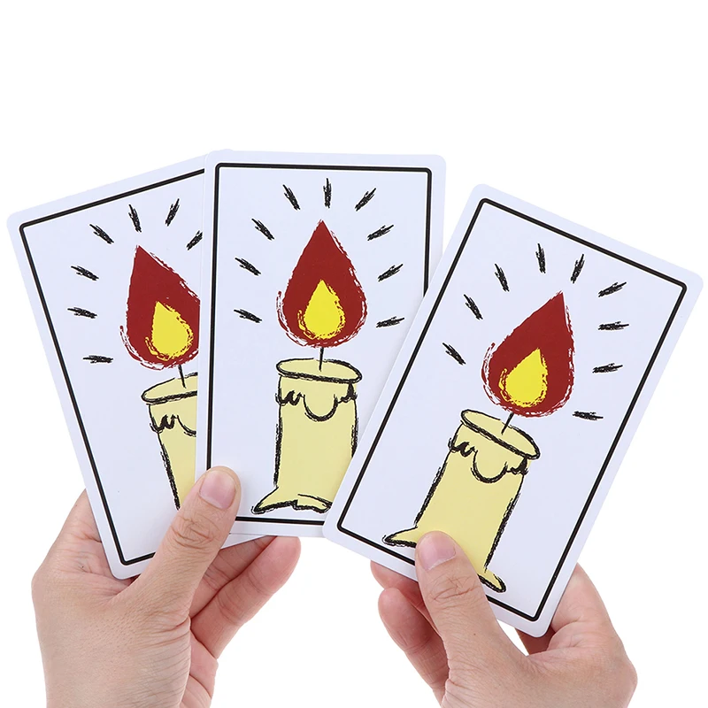 1 Juego de velas para aliviar cartas m&aacute;gicas, trucos de magia, accesorios de magia, incre&iacute;ble juguete m&aacute;gico, Juguetes Divertidos para ni&ntilde;os-0