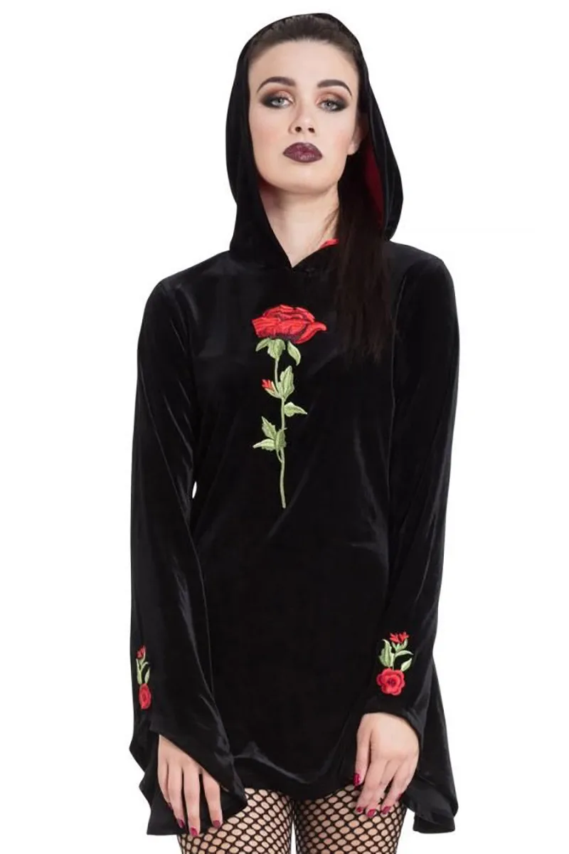 Женское платье в стиле панк осенне зимнее длинный рукав клеш розовое худи с