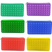 fidget squeeze toy creative 3d pencil case anti stress relief school supplies stationery storage bag simple dimple toy cases