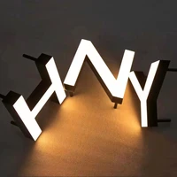 wholesale epoxy resin letters front light channel letter pin mounted signage advertising logo sign office storefront waterproof