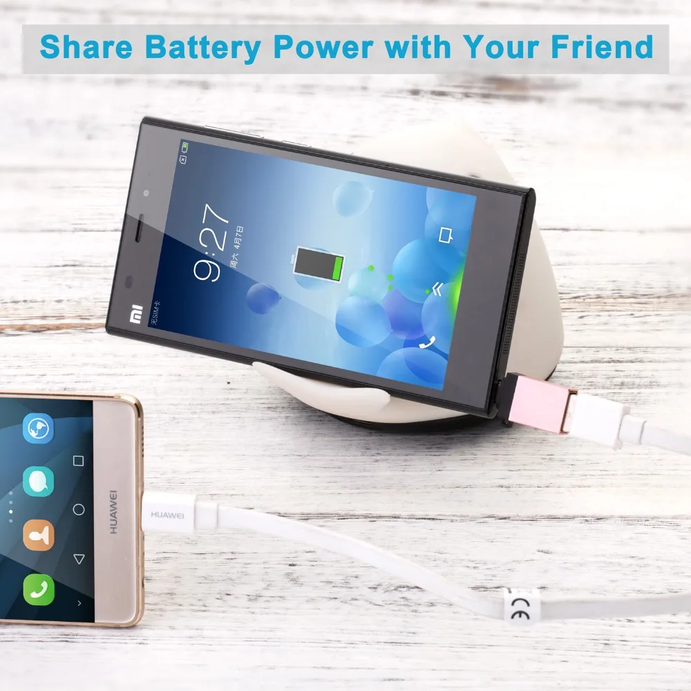 Адаптер Tongdaytech Micro USB OTG переходник с папа на мама брелоком для Android устройств Samsung