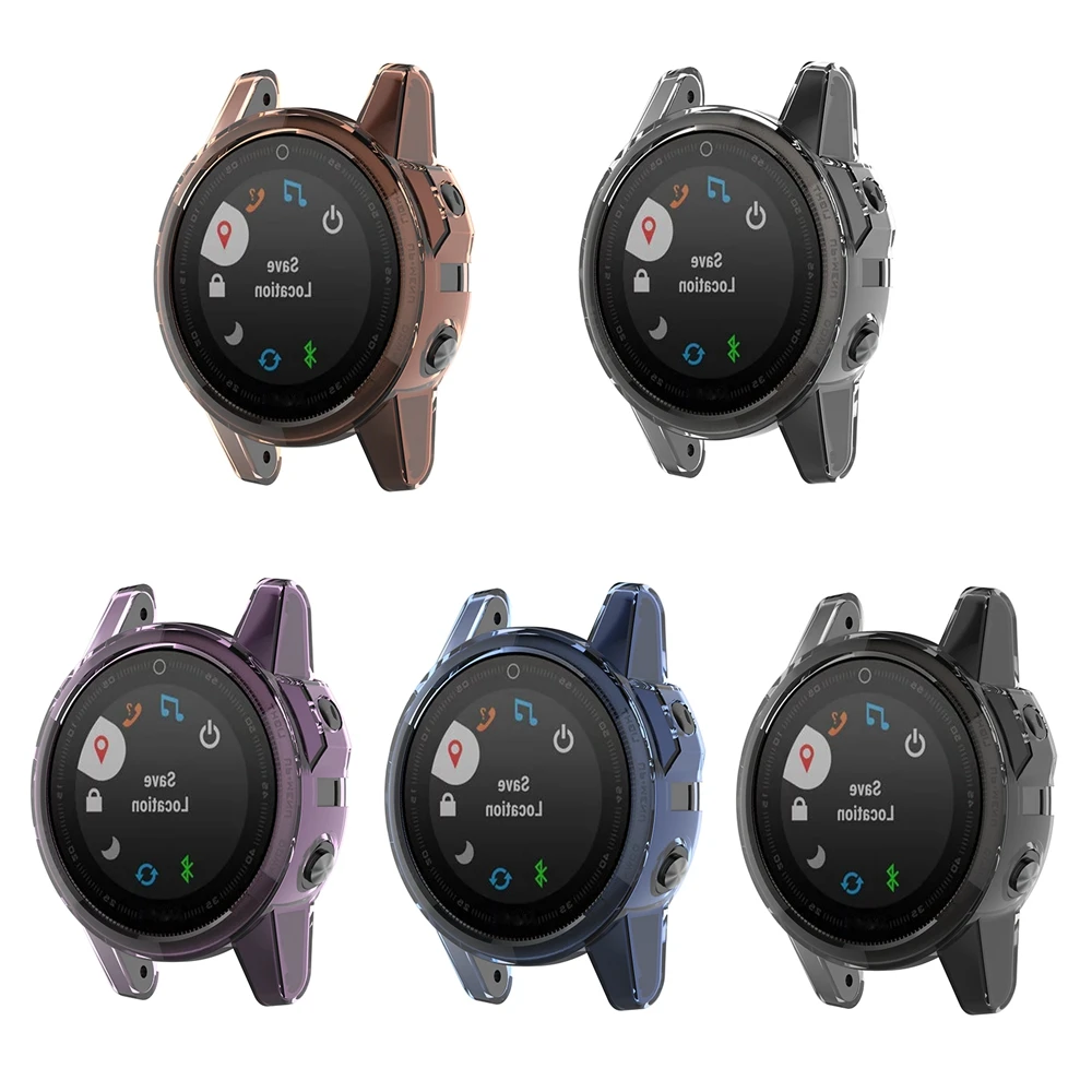 Сменный ТПУ чехол для экрана Garmin Fenix 5S 5 Plus 6S 6 6X защитная рамка защиты от царапин