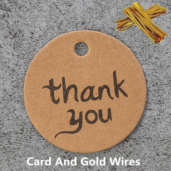 Thank You Card LBSISI Life, 100 шт, печенье в виде пальцев, пакеты для печенья, белое кружево, длинный пластиковый подарок, сделай сам, крафт-карта, упаковка для капкейков, самоклеющаяся сумка - Цвет: Thank You Card