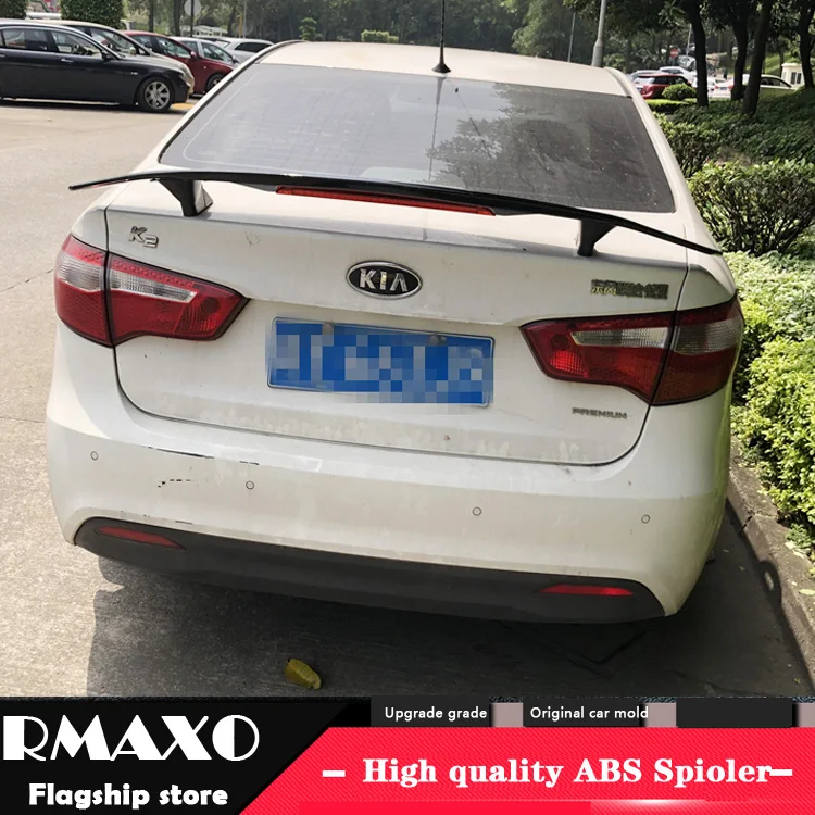 Спойлер для KIA K2 2006-2018 высококачественный спойлер Rio TF из ABS материала заднее крыло