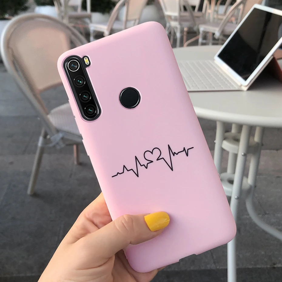 Серый Для Xiaomi Redmi Note 8 T чехол с конфетным принтом Мягкий силиконовый чехол ТПУ Fundas для Xiaomi Xiomi Redmi Note 8 T 8 T Note8T чехол s Cover - Цвет: Серый