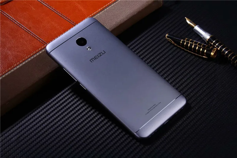 Серый M5S задний корпус чехол для Meizu M5S мини металлическая задняя дверь ремонт батарея чехол+ кнопки камеры стекло - Цвет: Серый