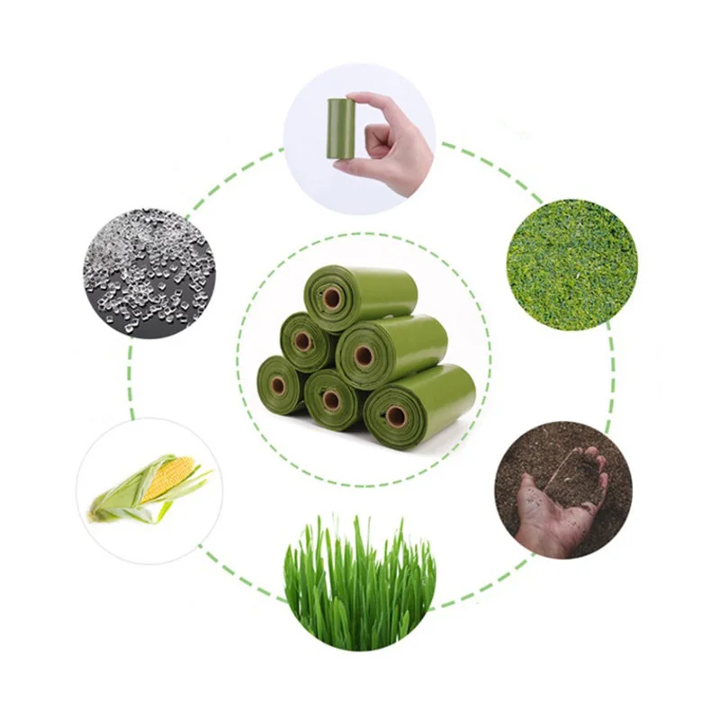 Разлагаемый экологический корм для питомцев мешок собаки мешки мусора