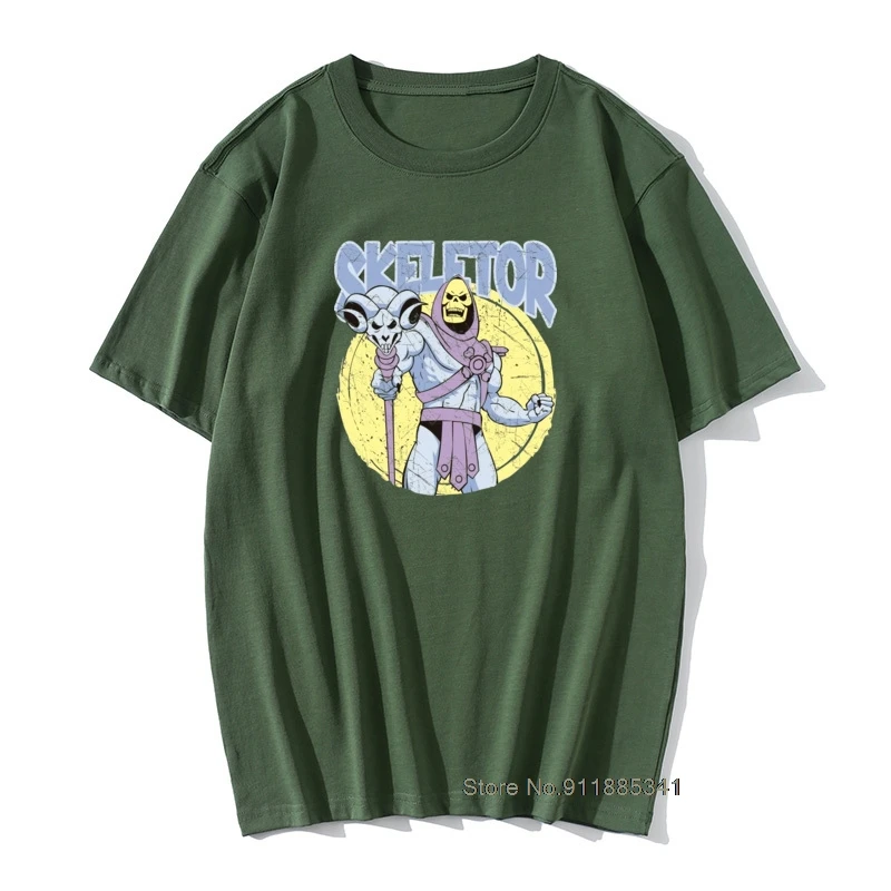 

Funny Skeletor He-Man Of The Universe Men Tshirts Skeletor Cartoon 80s She-Ra Beast T Shirts