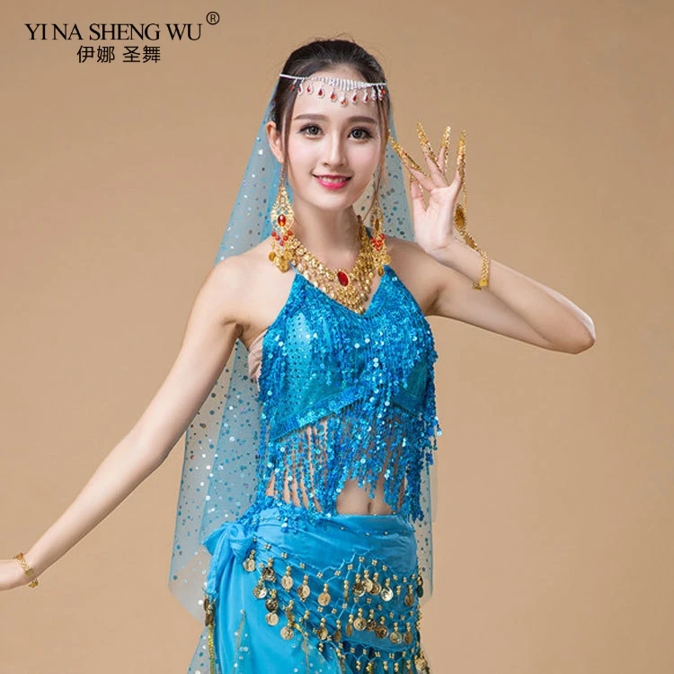 Женский костюм для латиноамериканского танца живота откровенный укороченный