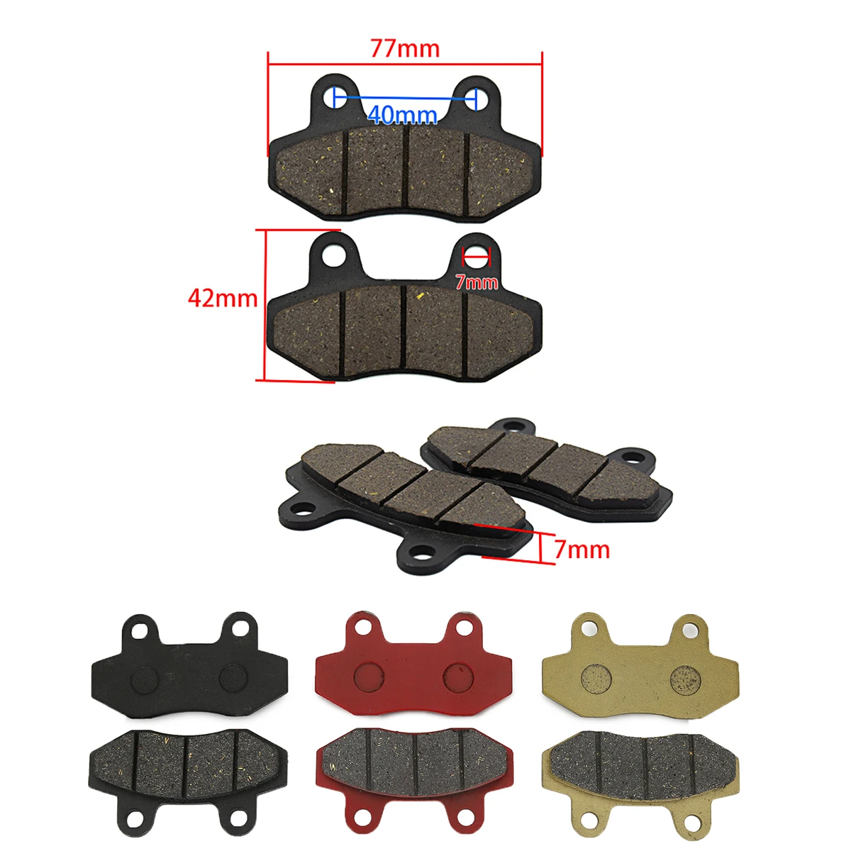 

Передние и задние тормозные колодки для HYOSUNG GT125 RX125 RT125 GV125 GT250R GV250 RX400 GT650 GT650R GT650S, тормозная колодка для мотоцикла