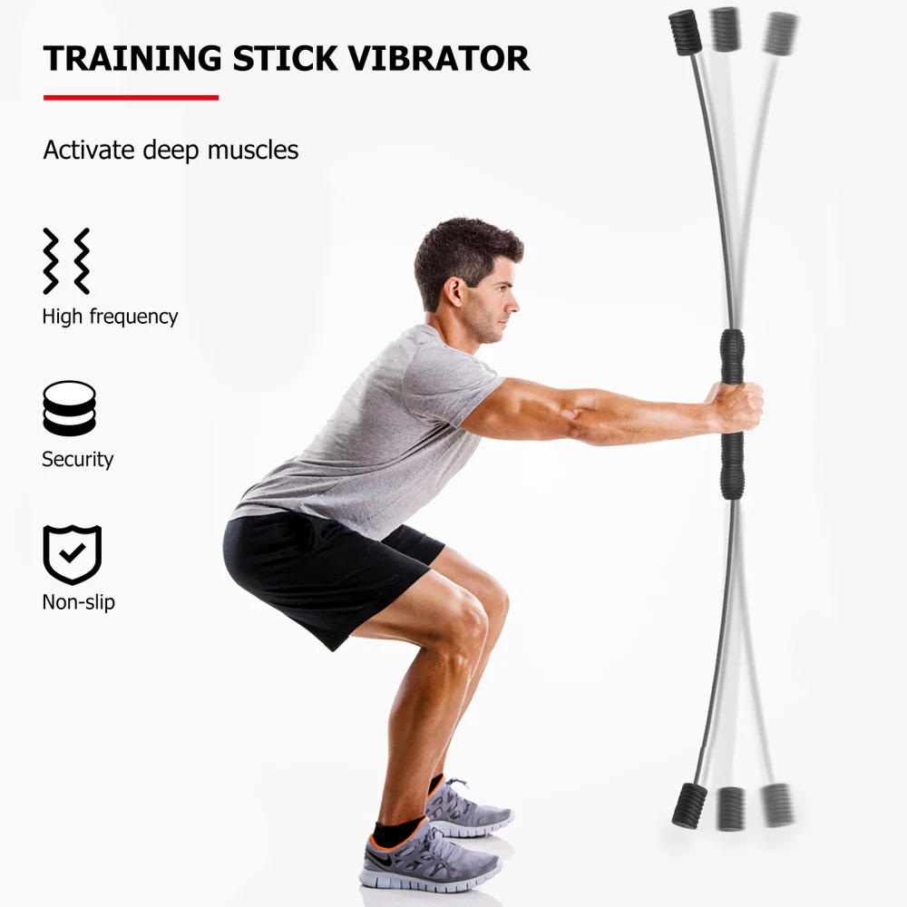 

1pc Detachable Training Rod Multifunction Fitness Vibrating Bar Exercise Stick
