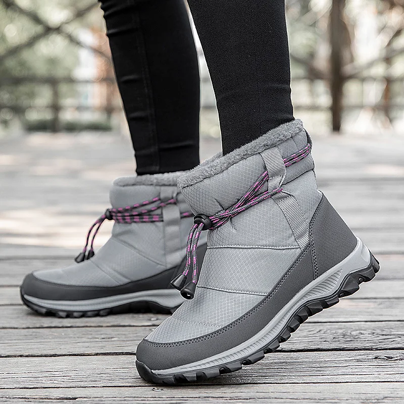 

Snow boots for women in autumn and winter 2021, plus velvet shoes to keep warm, splash-proof and skid-proof fur to increase warm