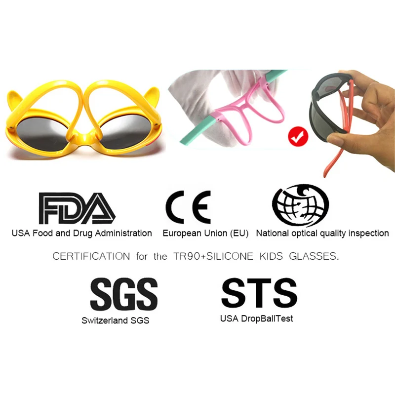 

IVSTA Baby Glasses 0-4 Years Kids Children Square TR90 Flexible Square Girls Optical Frames Boys Myopia Amblyopia Prescription
