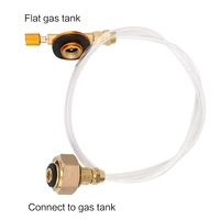 outdoor stove head camping flat gas tank inflation valve valve transparent tube1