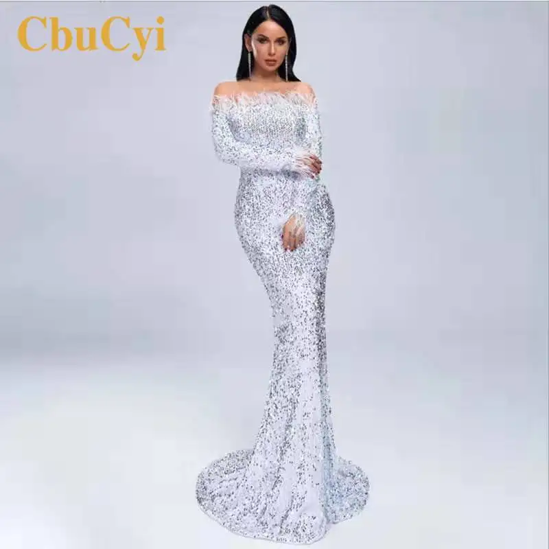 Летние женские вечерние платья сексуальные с открытыми плечами и блестками