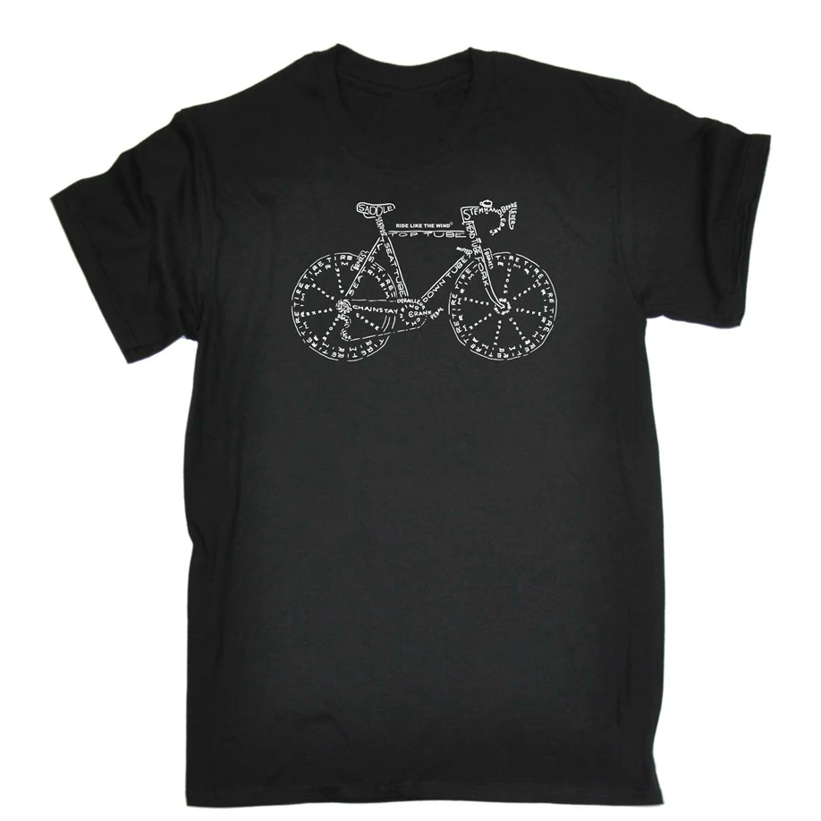 Футболка &quotВелоспорт&quot забавная Новинка Мужская футболка велосипед часть