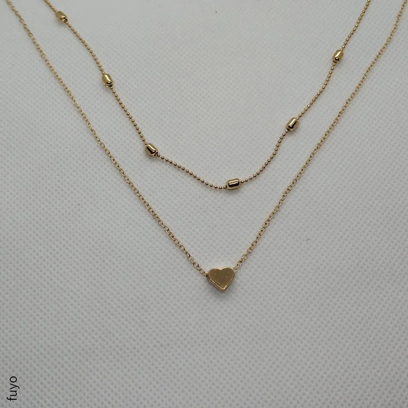 

Fashion Heart Star Necklace Choker Multilayer Coin Tassels Bar Necklaces Beads Chocker Necklaces For Women Jewelry Gifts