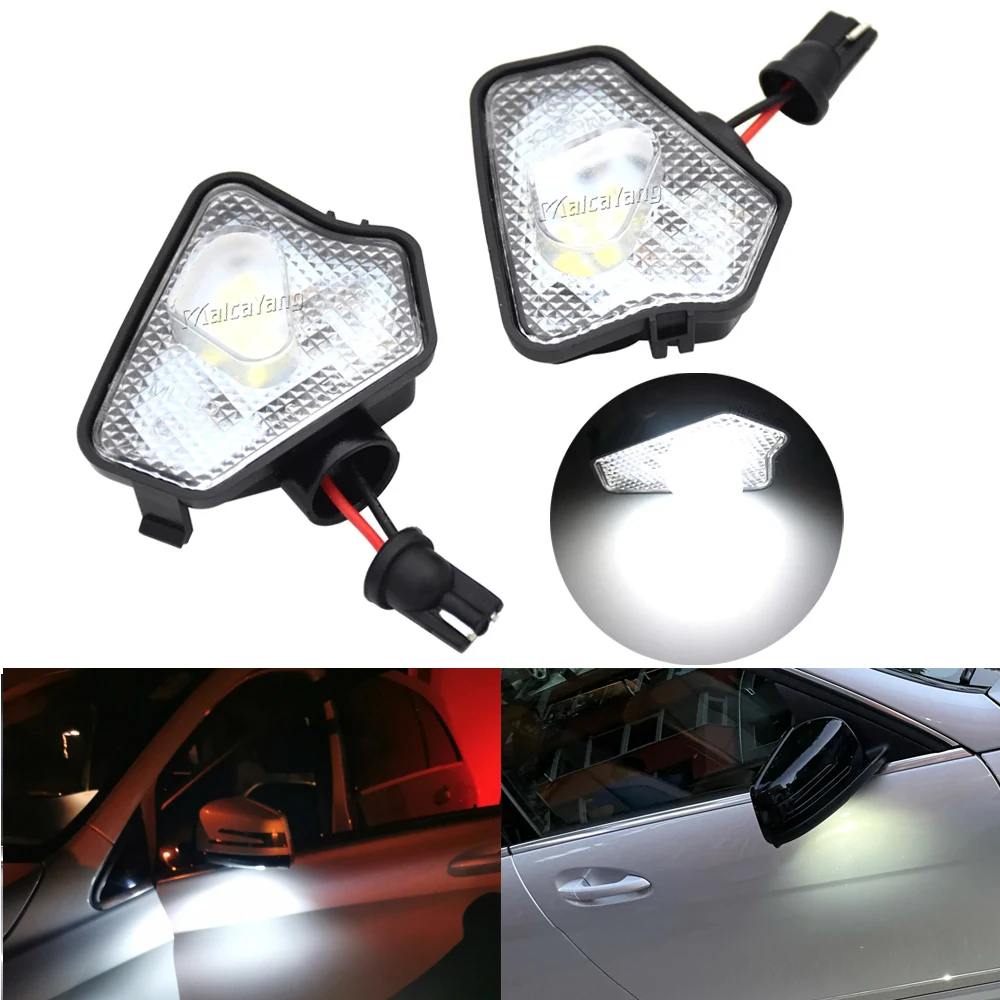 

For Mercedes Benz W176 W204 W117 W246 W212 W218 W156 W209 W221 W242 C216 C207 Car LED Under Side Mirror Light Puddle Lamps