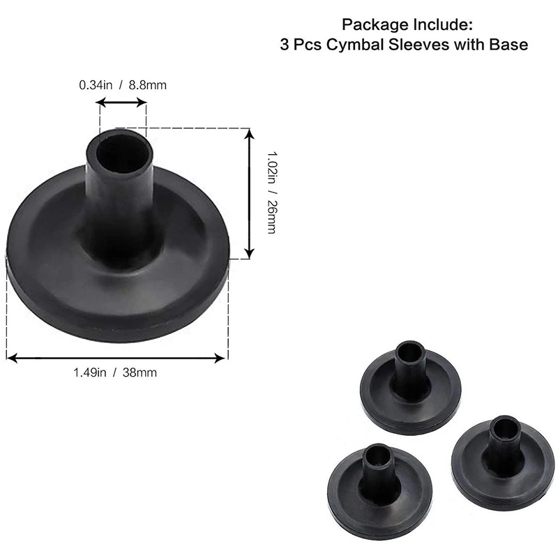 Dropship 23 шт. аксессуары для замены Cymbal Felts Hi Hat клатч войлок чашка рукава с базовым