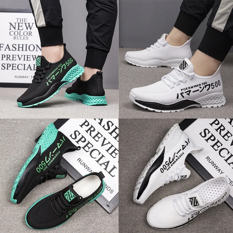 

New Male Sneakers Thick Bottom Increase Mesh Breathable Tenis Feminino Vulcanized Shoes Lace Up Platfrom Men Shoes -40